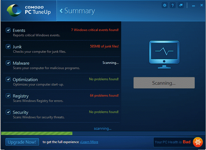 Comodo PC Tuneup