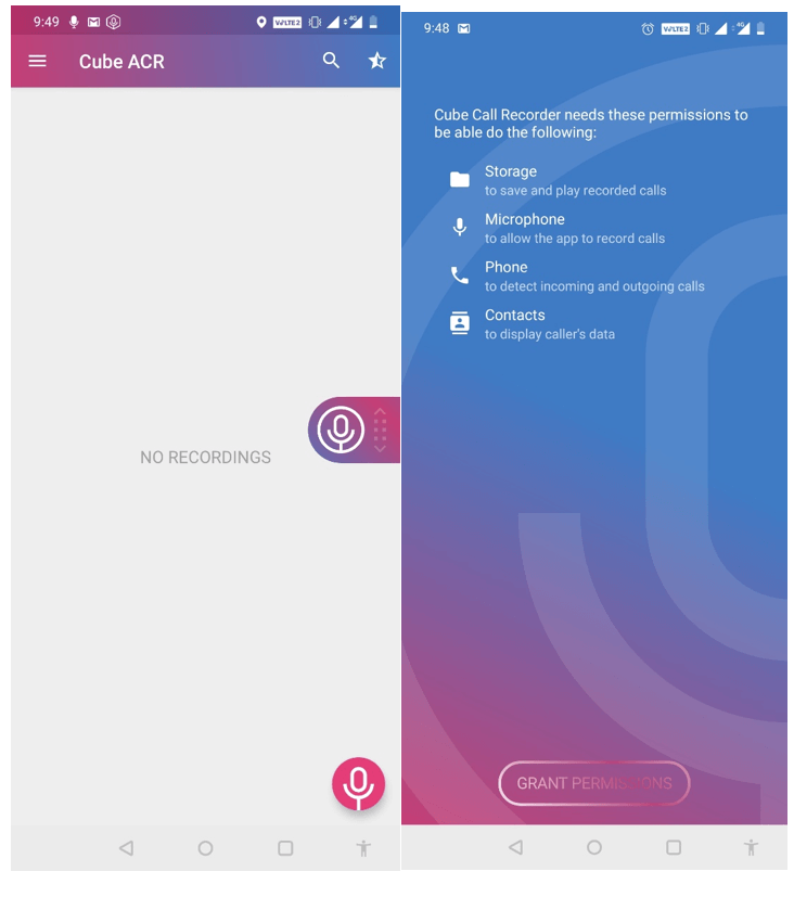 Cube Call Recorder App
