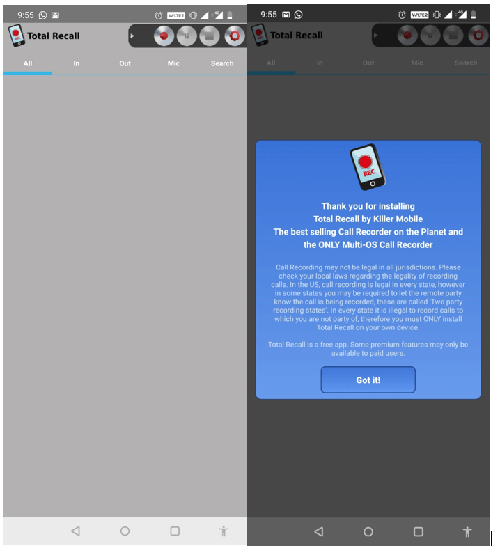 Total Recall _ Call Recording App