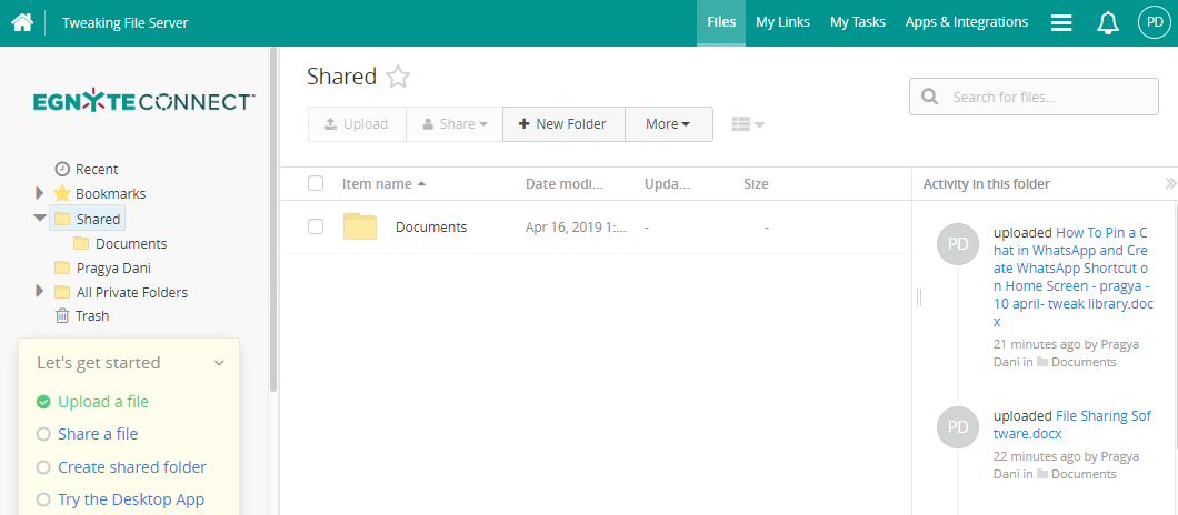 egnyte - file transfer tools
