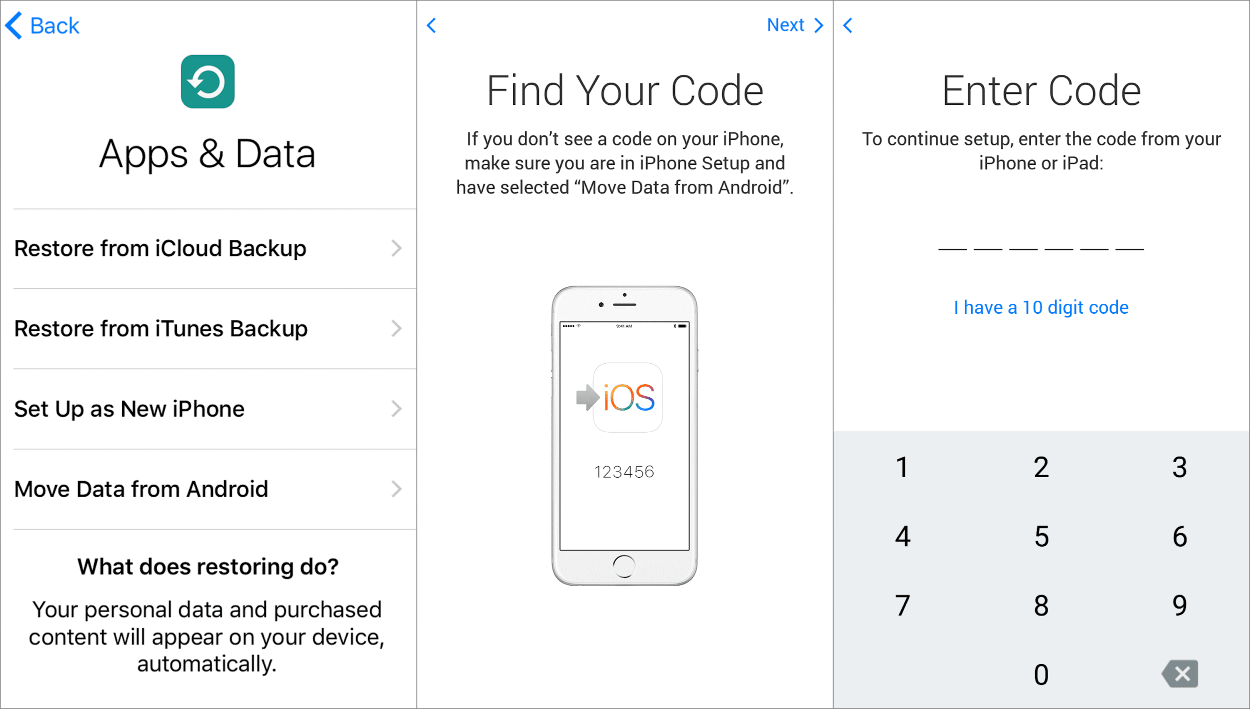 move android to ios easily