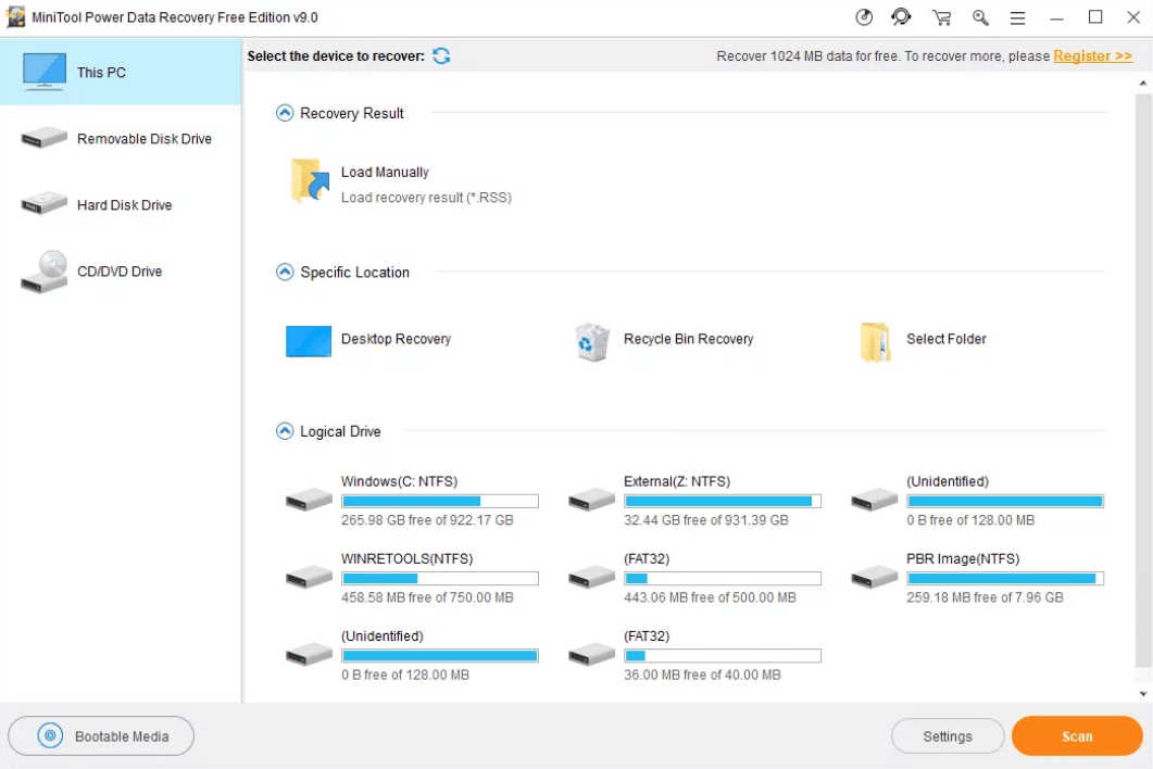 MiniTool Power Data Recovery