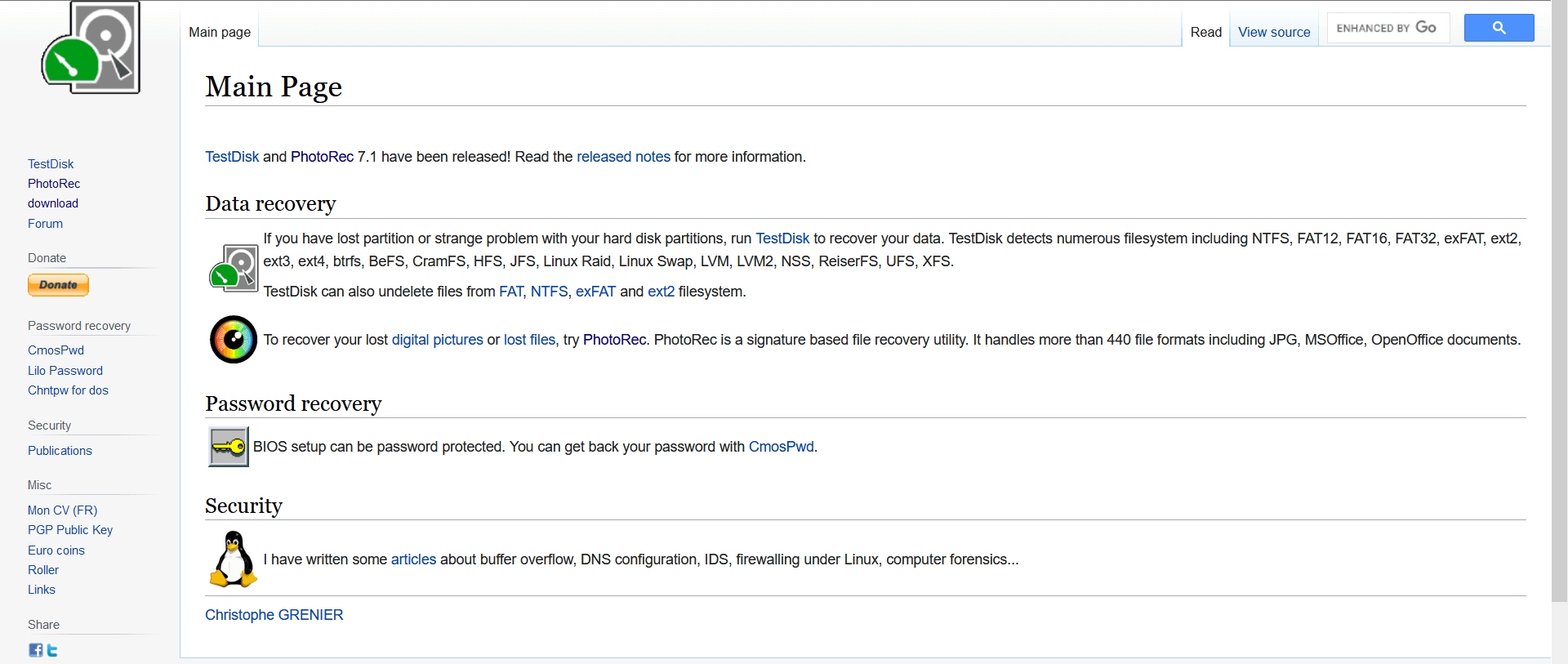 TestDisk - Free Data Recovery Software