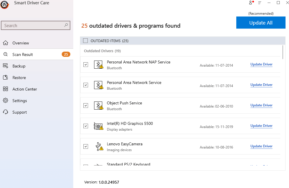 Smart Driver Care - Update All program