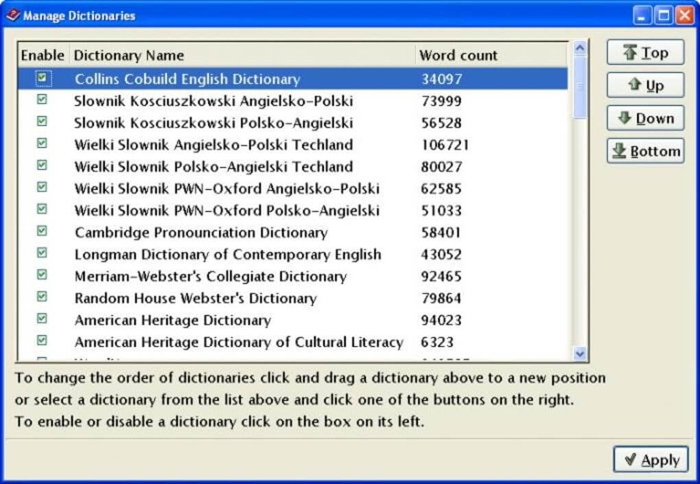Ultimate Dictionary app for Windows