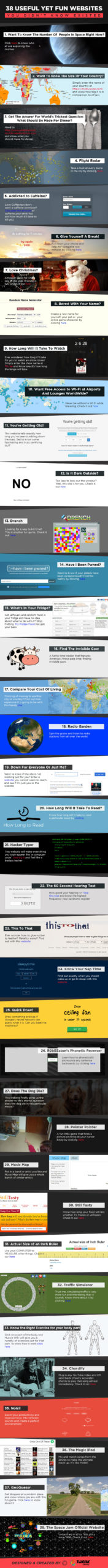 Useful and Fun Websites you Never Knew Existed! - !