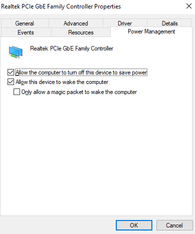 Modifying Network Adapter Properties - permenently disable airplane mode windows 10