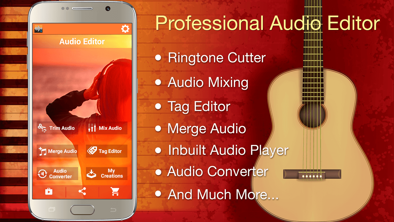 Audio MP3 Cutter Mix Converter and Ringtone Maker - Android Audio Editor