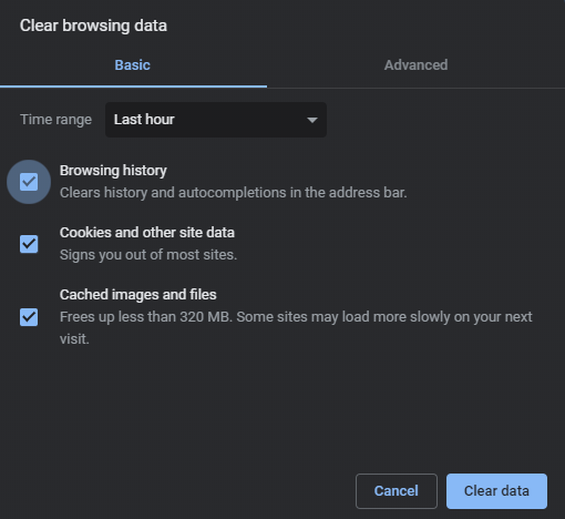 Clear Cache And Cookies