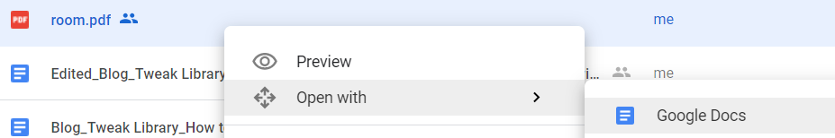Convert PDF To Word File Using Google Docs