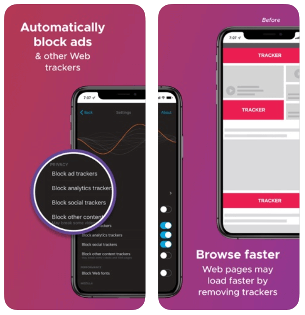 Firefox Focus browser for iPhone