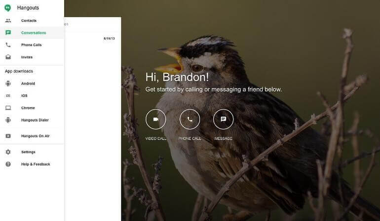 Google Hangouts- Screen Sharing Software