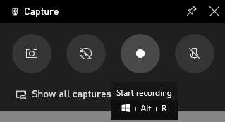 Screen and Voice Recorder Windows 10-start recording