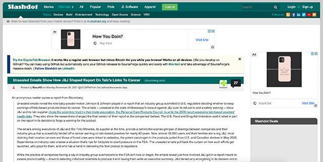 Slashdot - Reddit Alternatives