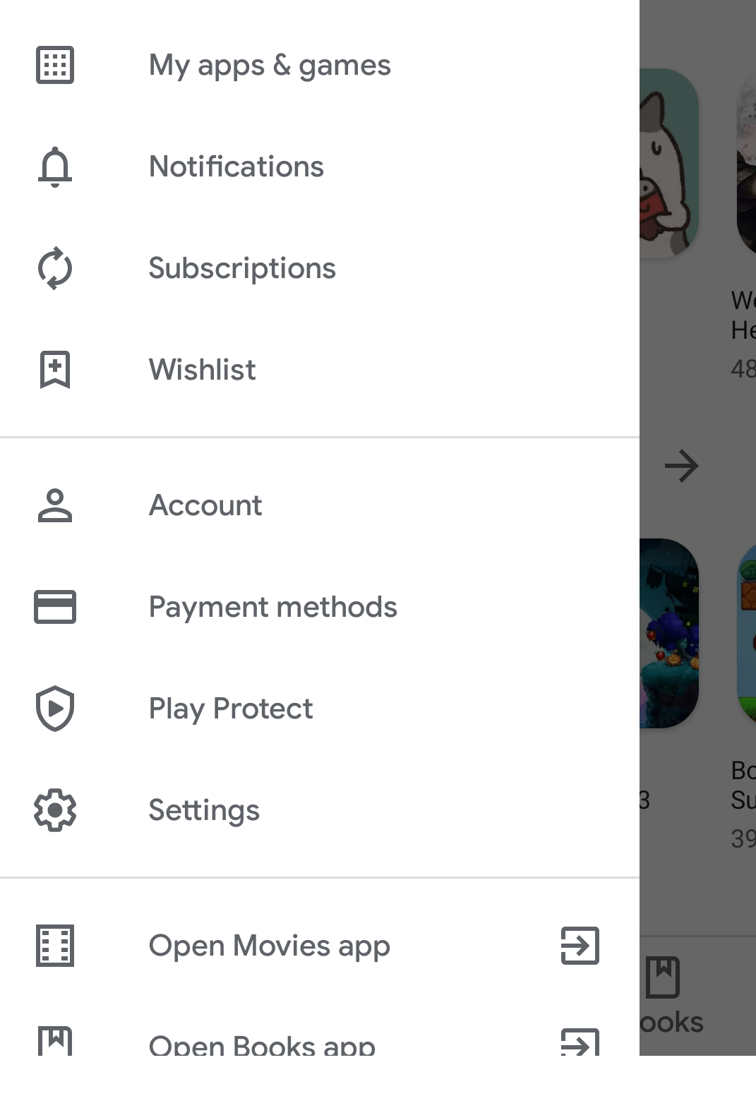 Tap on My apps & games