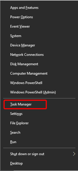 Task Manager Cortana