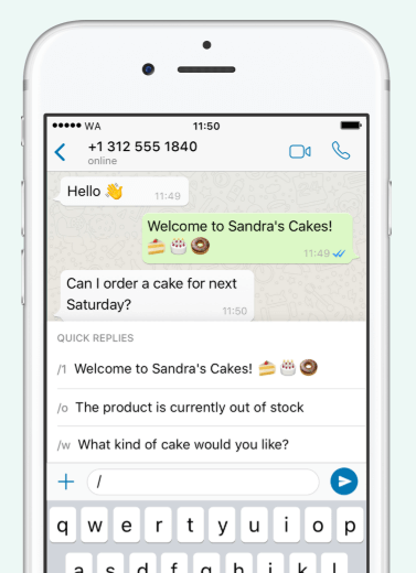 WhatsApp Quick Replies