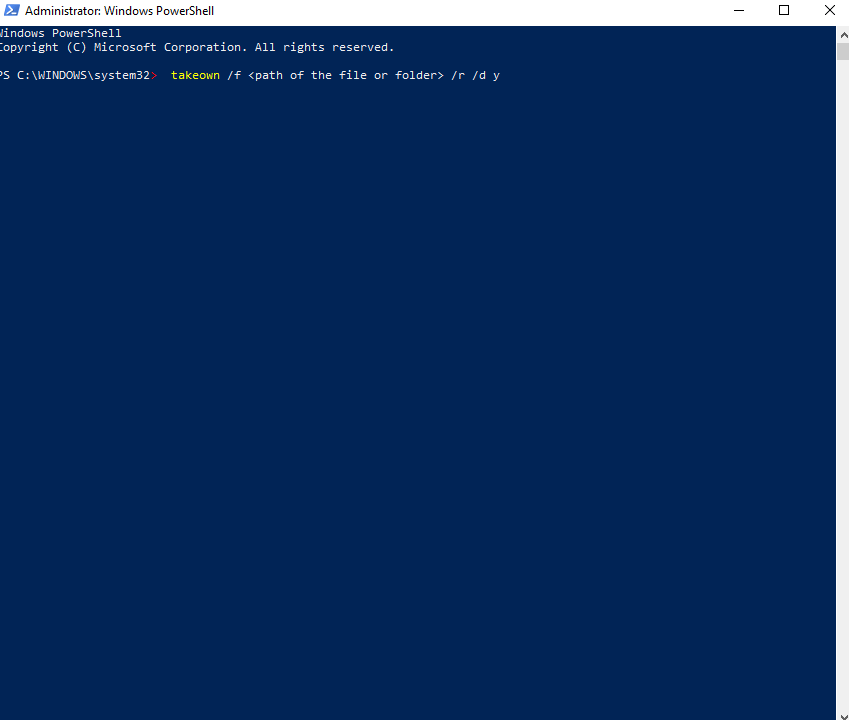 Windows PowerShell & Command Prompt - File access denied Windows 10