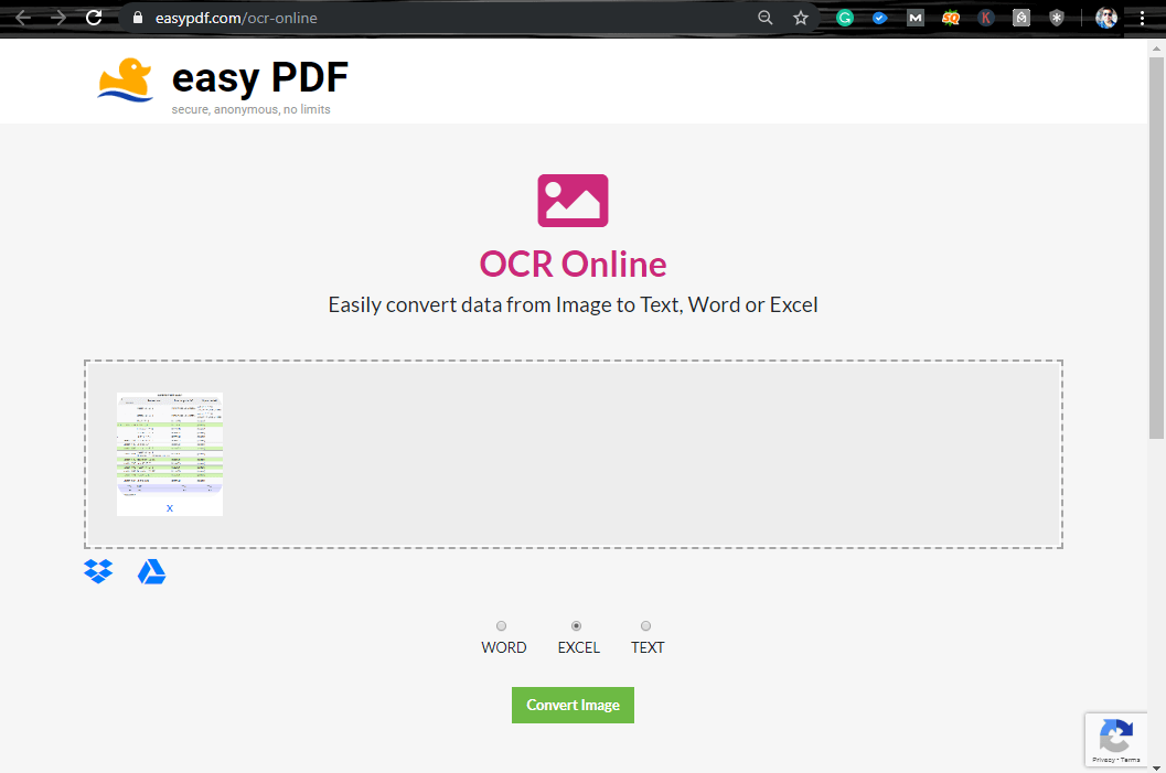 easypdf OCR converter