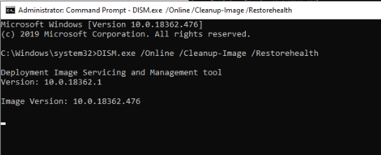 Run DISM.exe Command