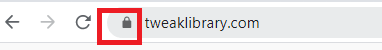 Click on Padlock Icon