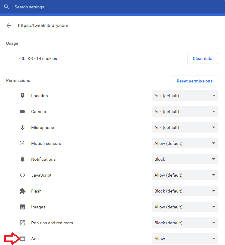 Find Ads Option