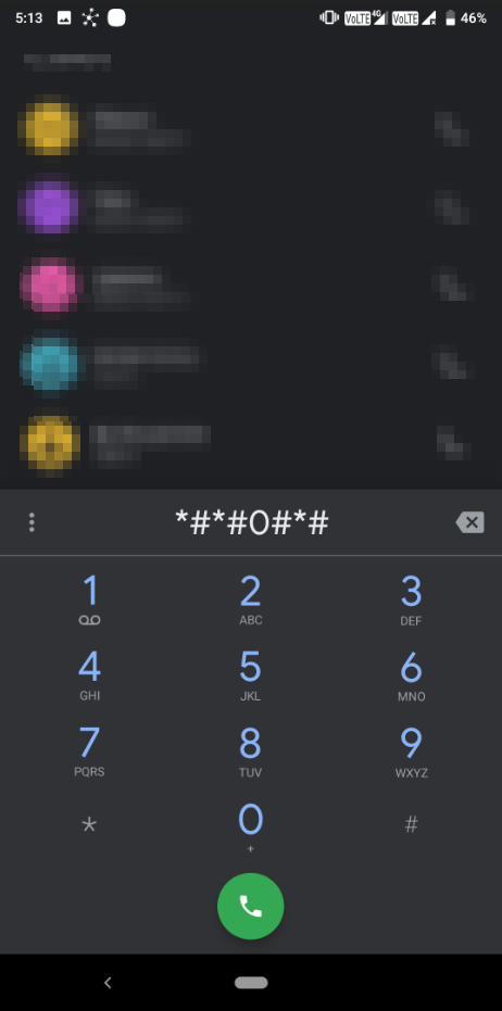 LCD Display Test Secret Code