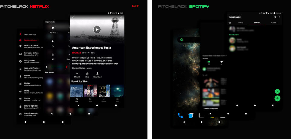 PitchBlack - Substratum Theme