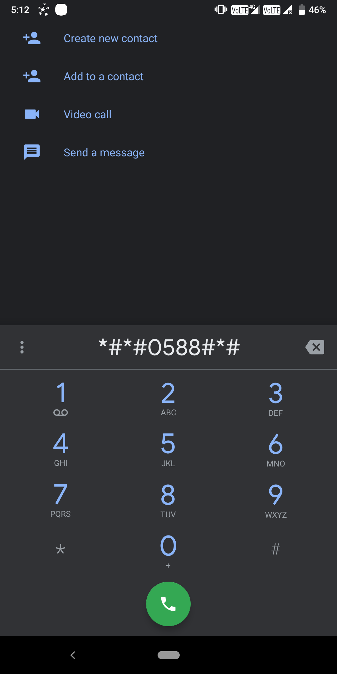 Proximity Sensor Test Secret Code