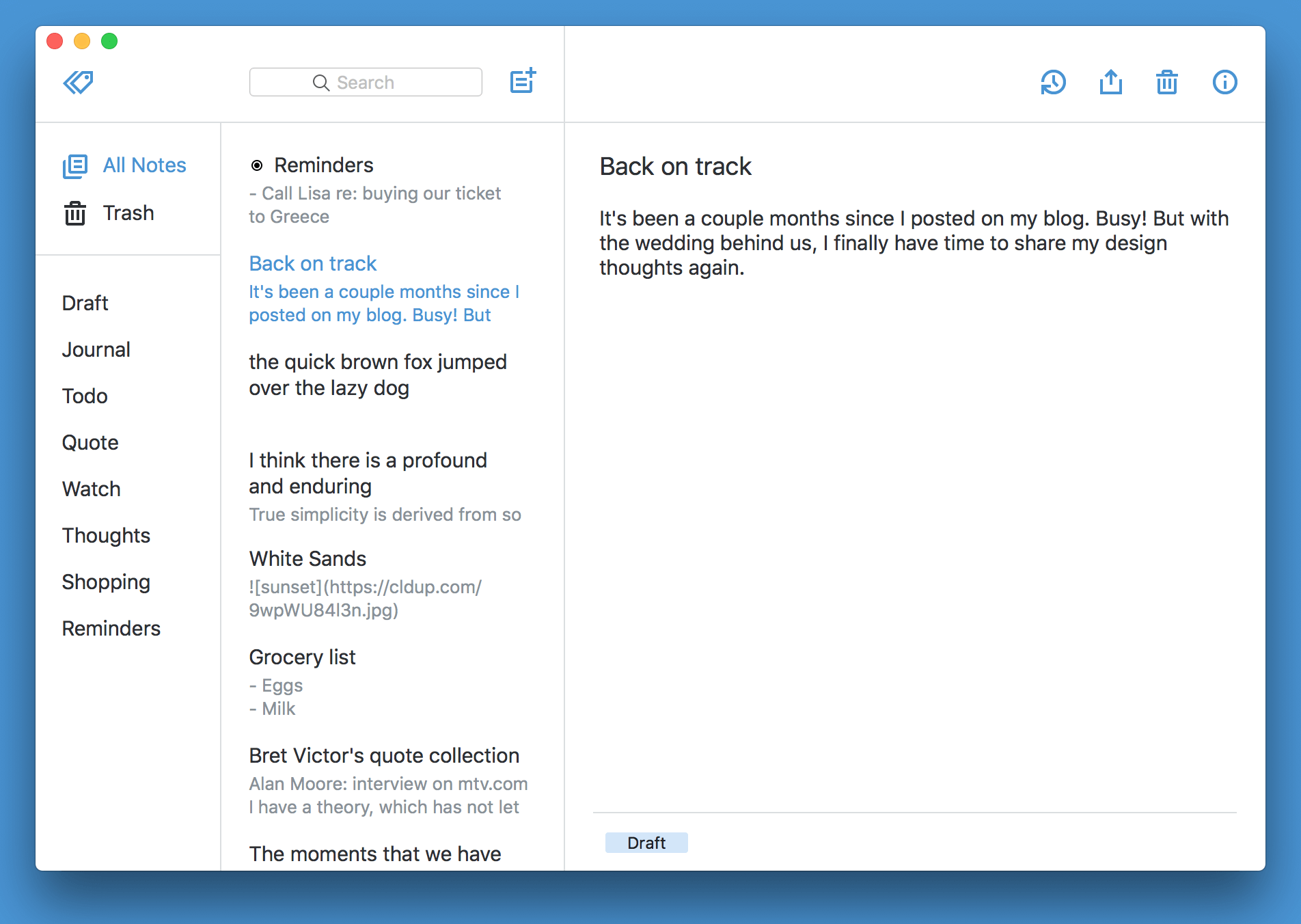 Simplenote – Uncluttered note taking app