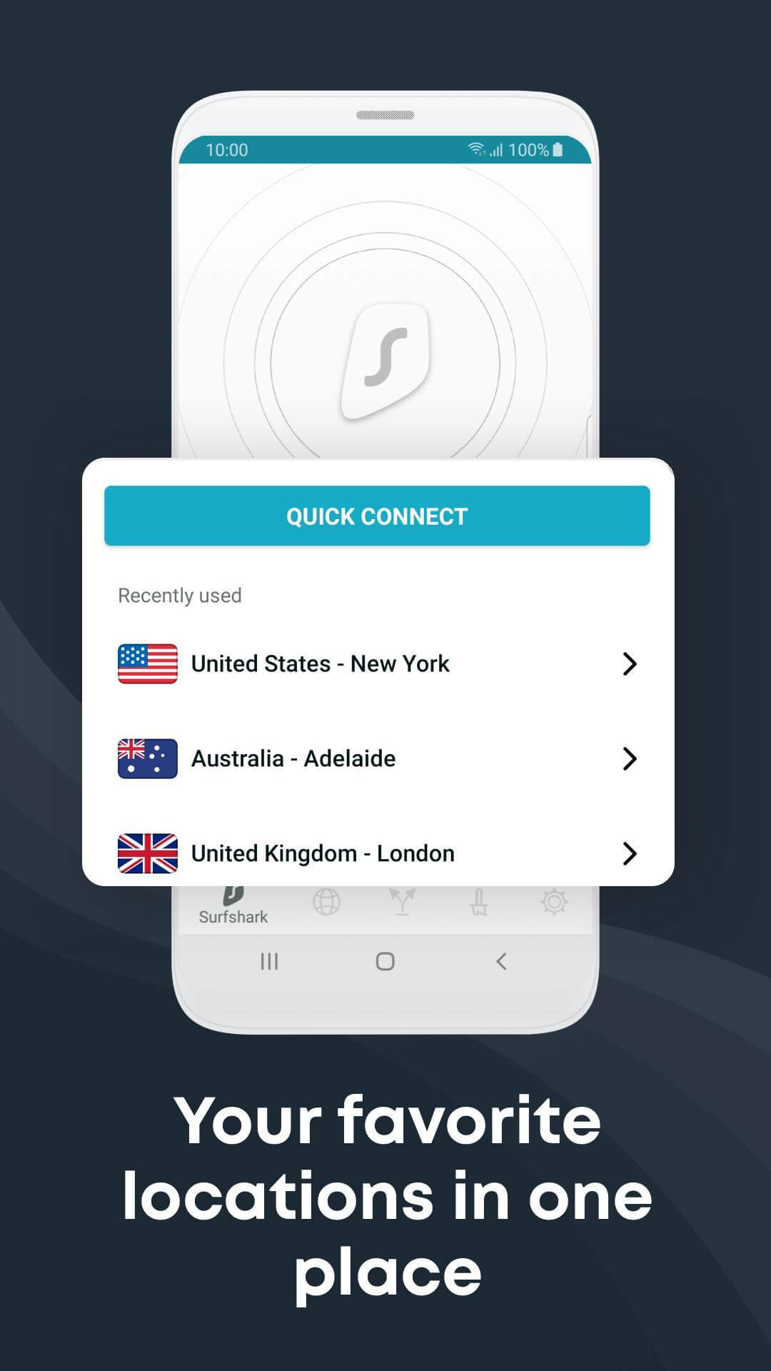 SurfShark_the best Android VPN