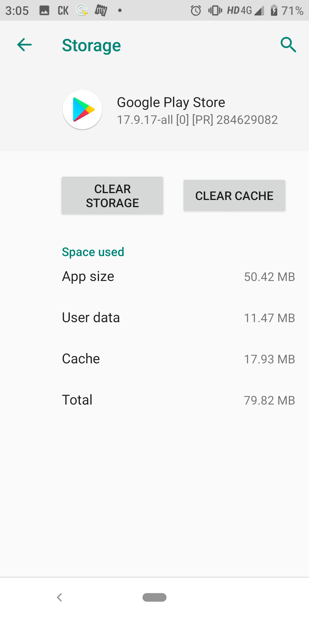 Tap on Clear Storage
