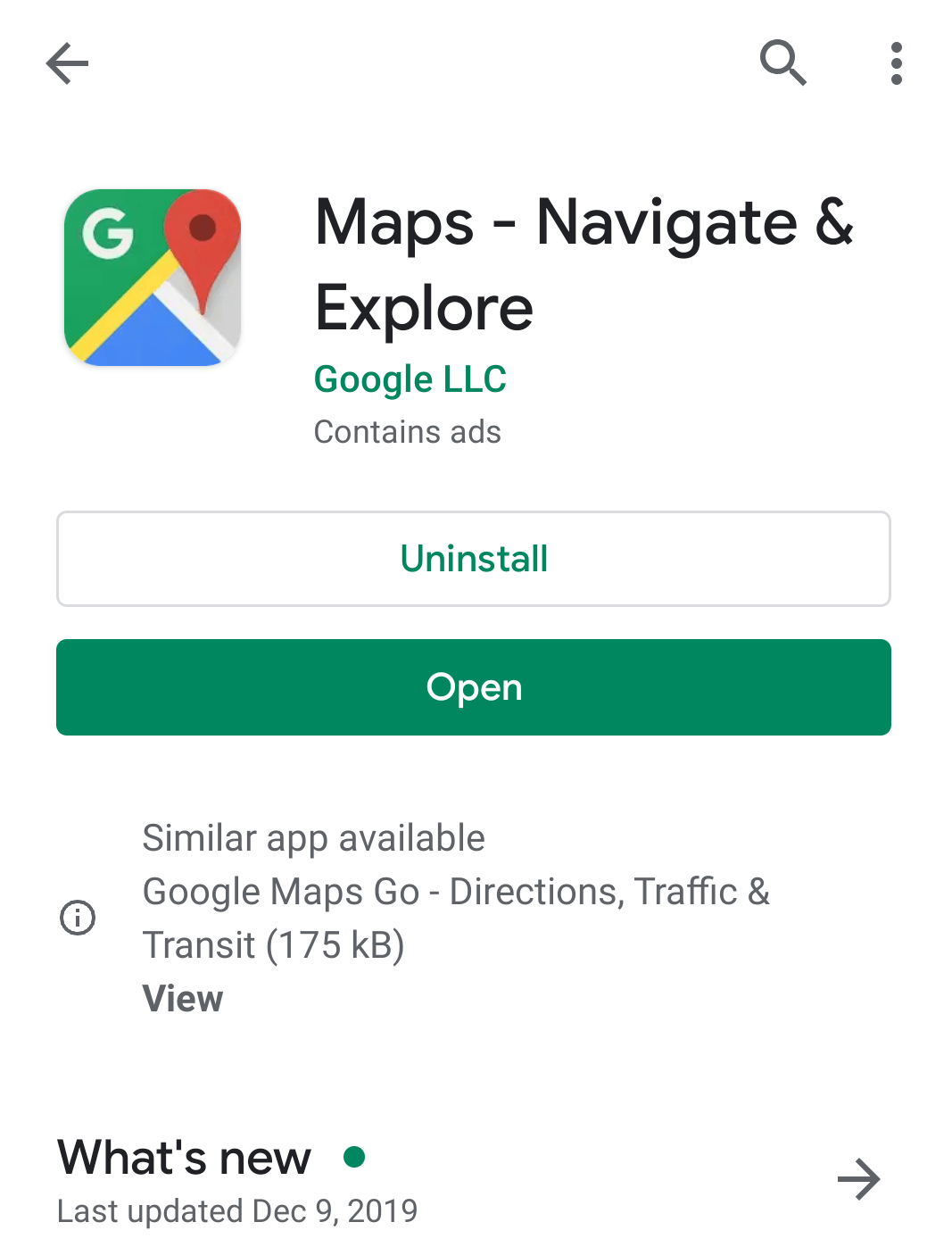 Update Google Maps