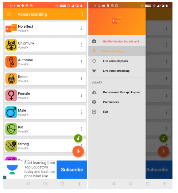 VoiceFX – Voice Changer with voice effects