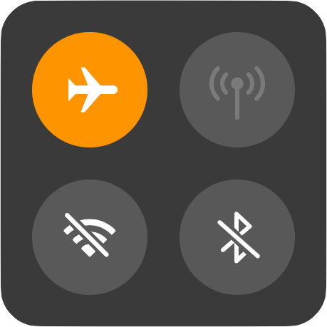 airplane mode on iphone