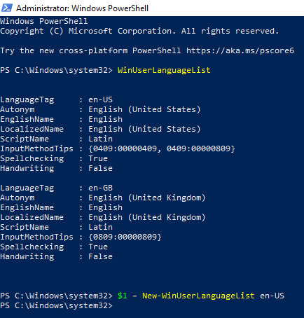 change keyboard language