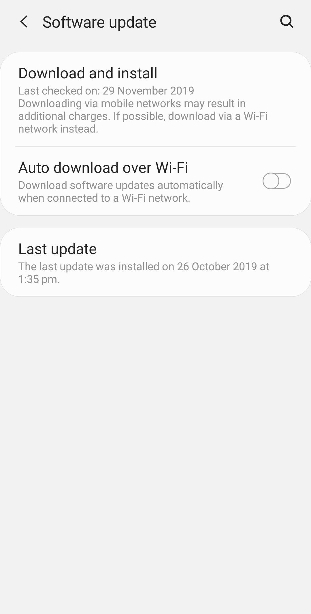 update android device - android update