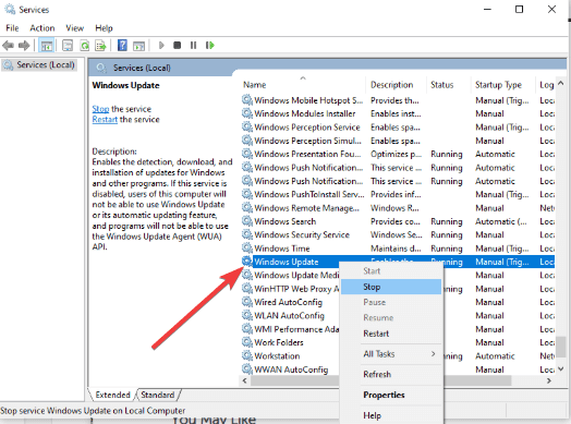 windows update service
