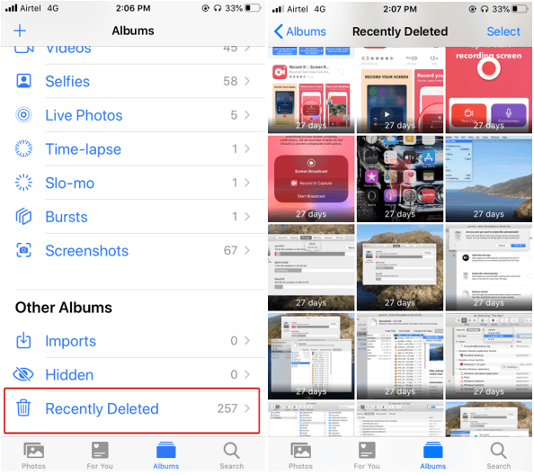 1. Recover/Restore Photos
