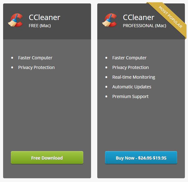 CCleaner - Free or Professional Version