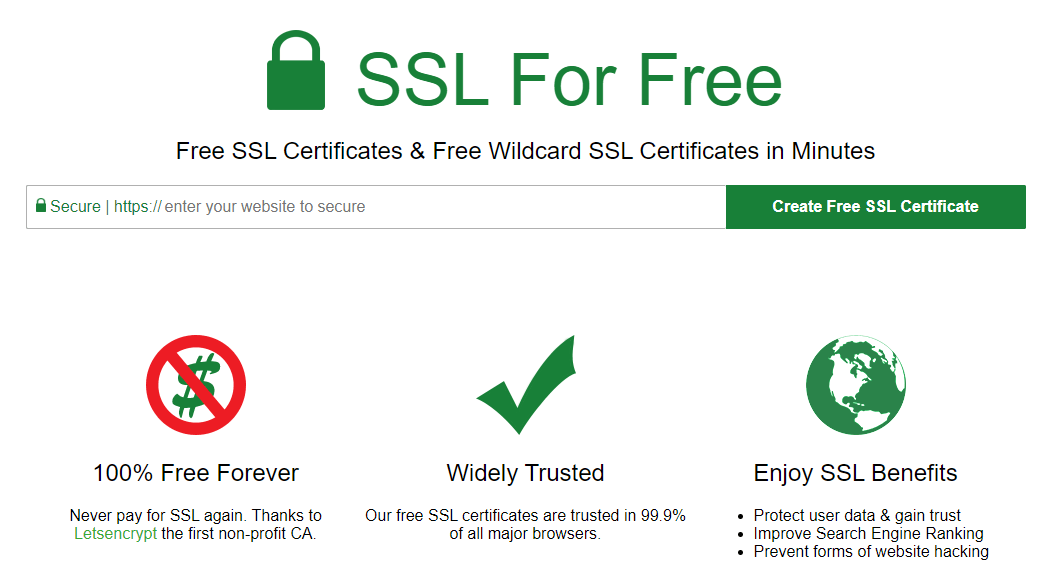 Free SSL Certificate Authorities