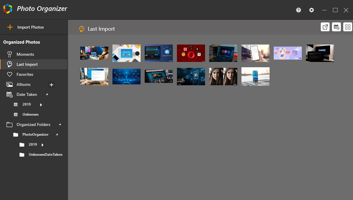 Photo Organizer For Windows