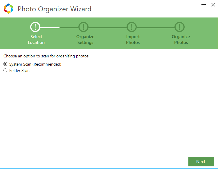 Photo Organizer Wizard