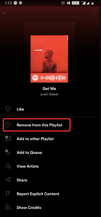 Remove from this playlist