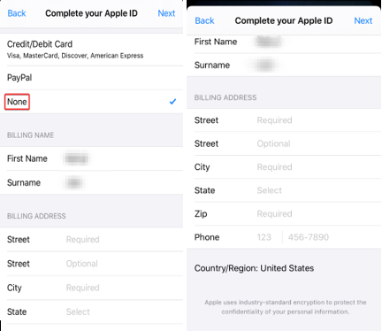 Review Apple ID info
