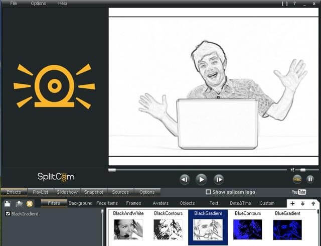 SpiltCam - Webcam Software