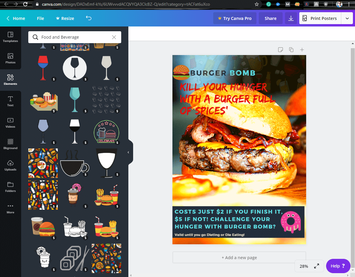 Using Canva Online Photo Editor - after effect