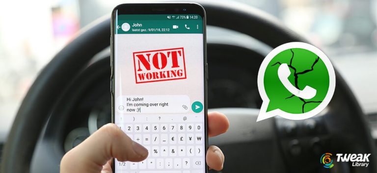 whatsapp not working on Android