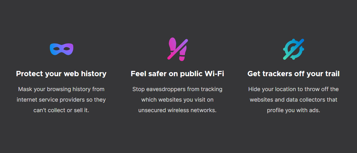 Mozilla VPN features