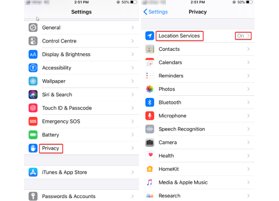 Settings Method iOS permissions